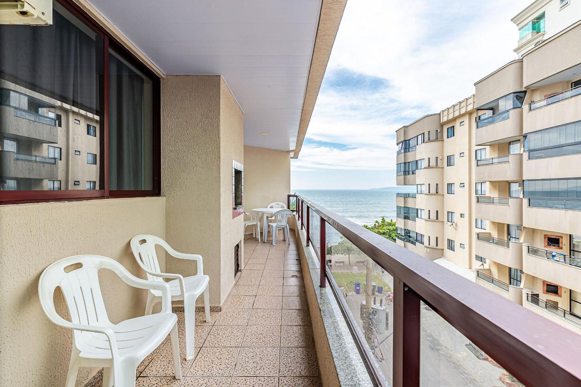 Apto pé na areia vista mar em Meia Praia EVB308 Itapema Extérieur photo